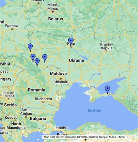 ukraine map google maps address